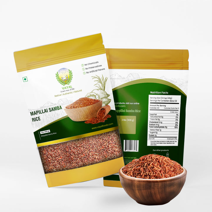 Mapillai Samba Rice (2 lbs) - Vayal Foods