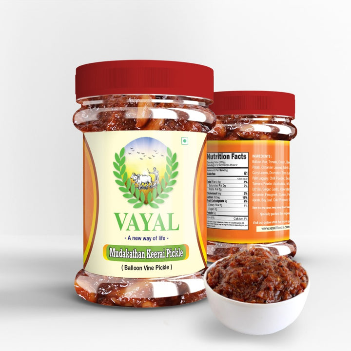 Mudakathan Pickle (Thokku) - Vayal Foods