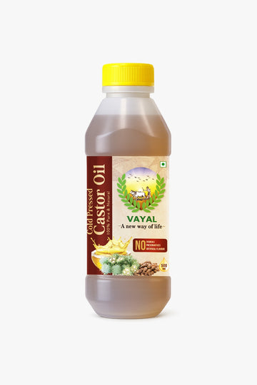 Cold Pressed Castor Oil - 100% Pure & Natural - Vayal Foods