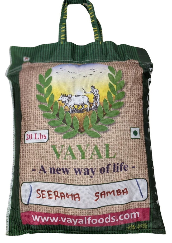 High quality nutrients Seeraga Samba Rice - Vayalfoods