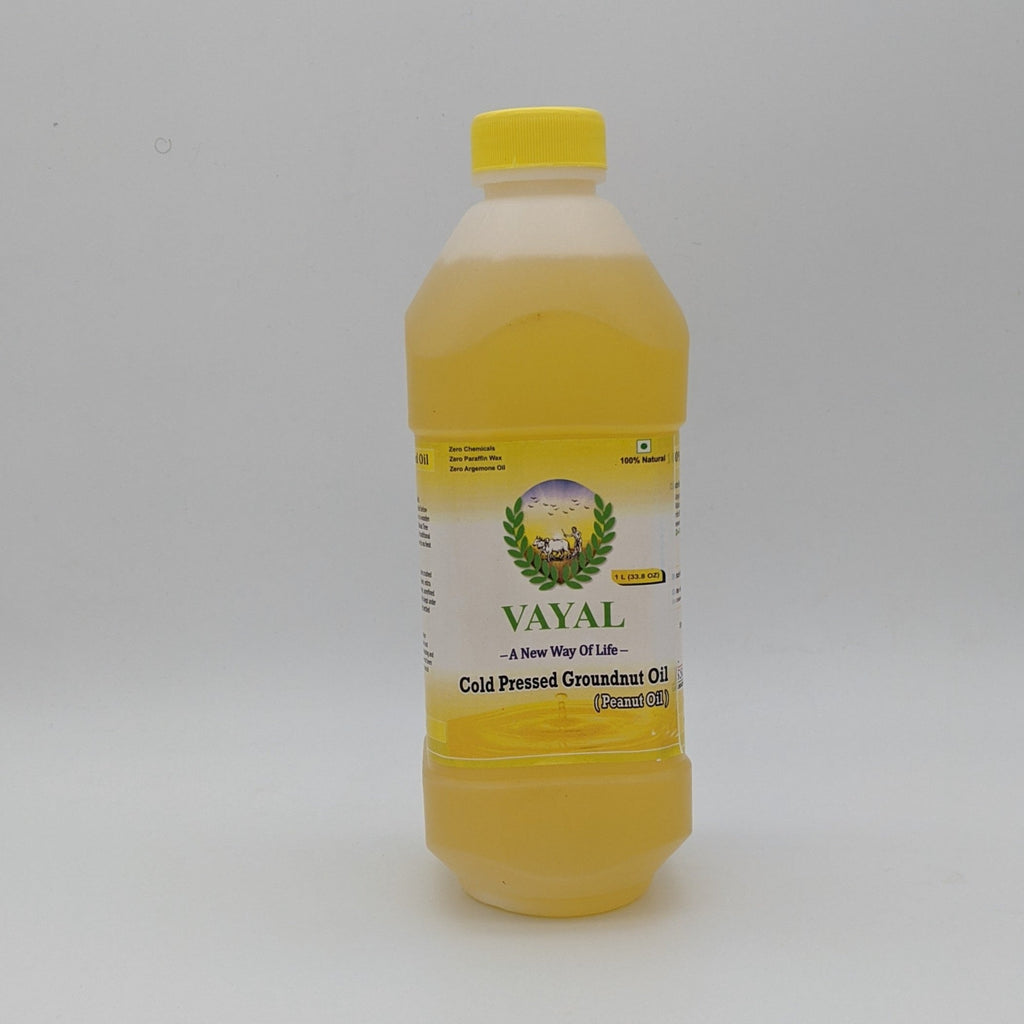 Cold pressed extra virgin peanut oil - Vayalfoods