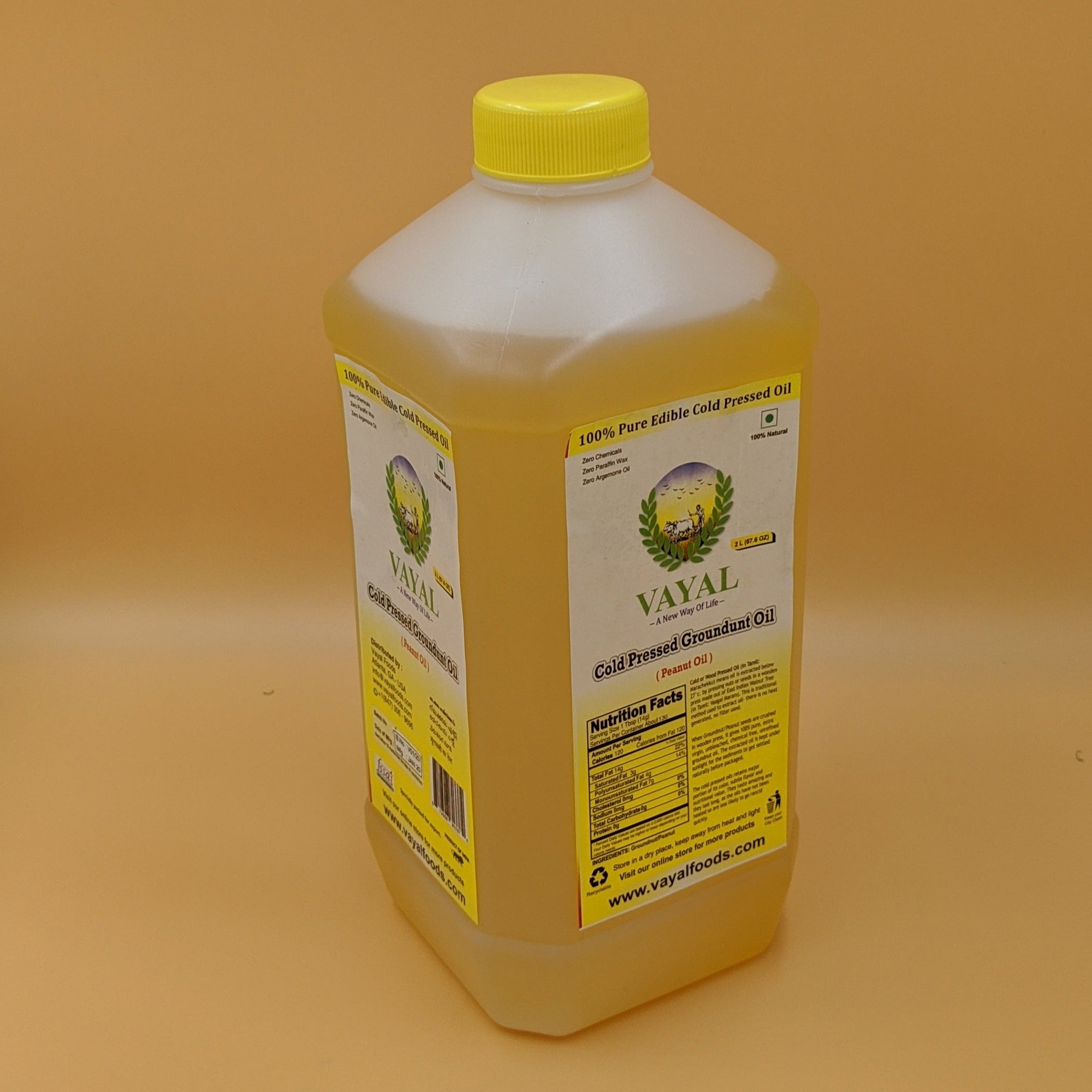 4 lbs Cold pressed VIRGIN UNREFINED Rice Bran Oil 100% pure oil