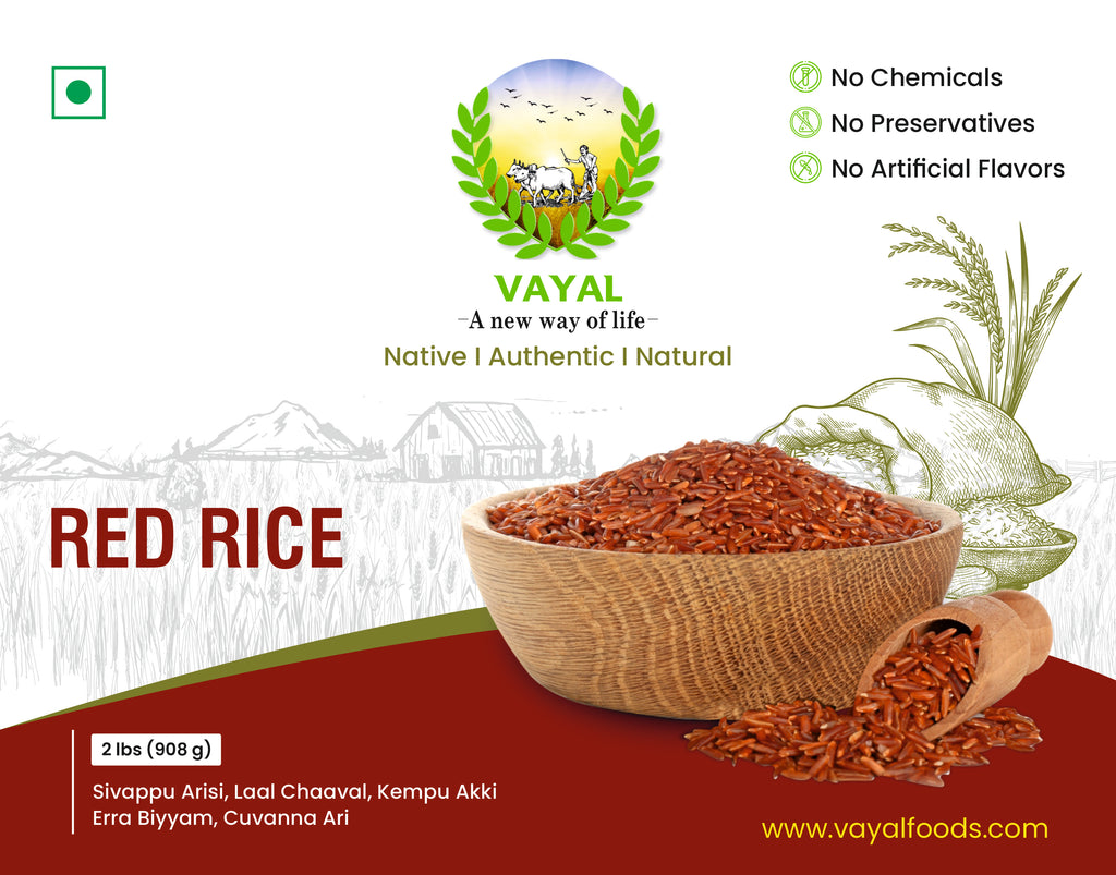  Traditional Red Rice - Vayal Foods