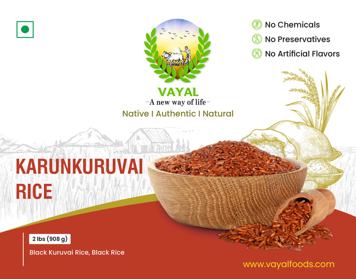 Karunkuruvari Rice - Vayalfoods